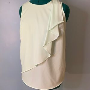 Mint green ruffle top